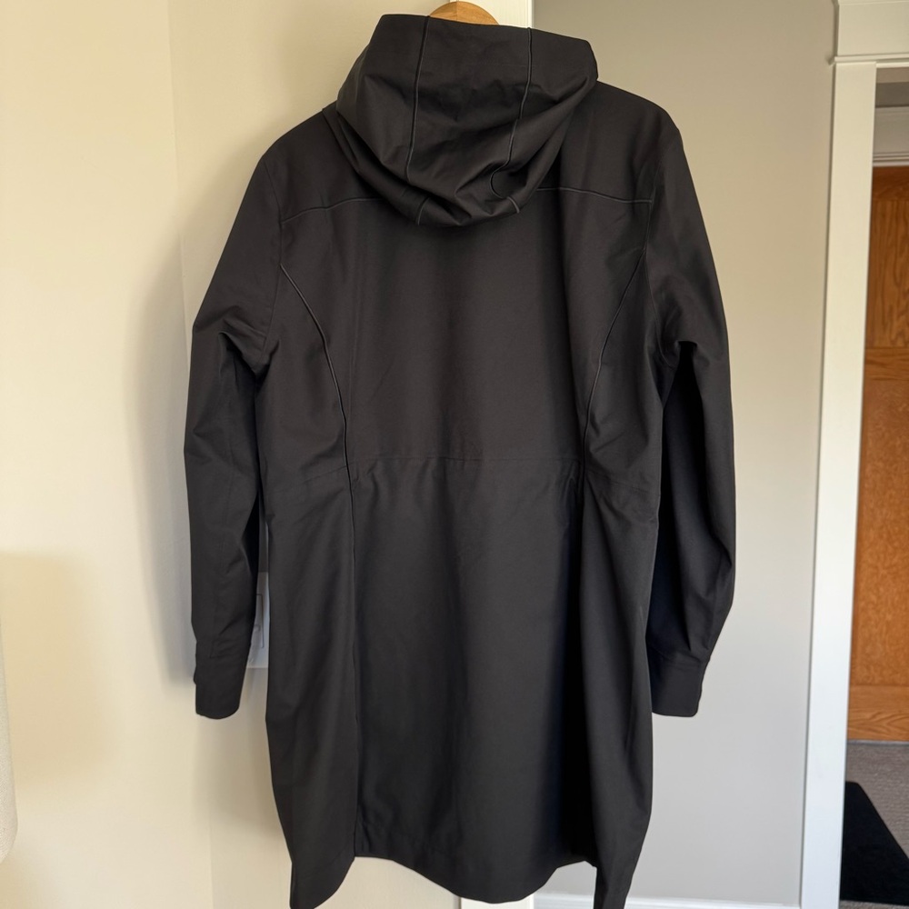 Athleta Rainout Ridge Long Trench, Black - Picture 2 of 5